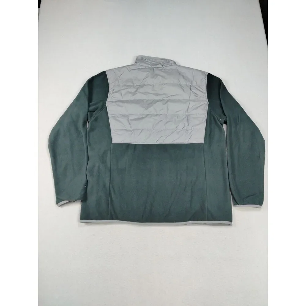 Columbia Fleece Men's XL Green Basin Butte Omni Heat Gorpcore Outdoors Hiking - Picture 2 of 16